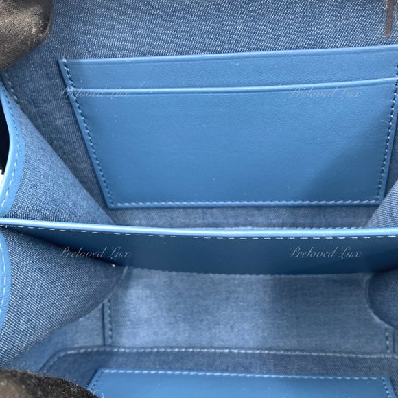 Authentic CHANEL Denim Pearl Crush Camera Bag - Picture 13 of 16